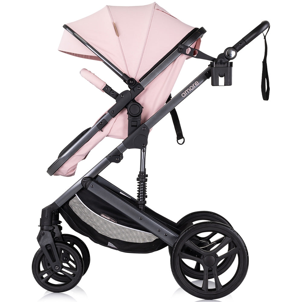 Carucior Chipolino Amore 2 in 1 pink marshmallow - gogobaby.ro