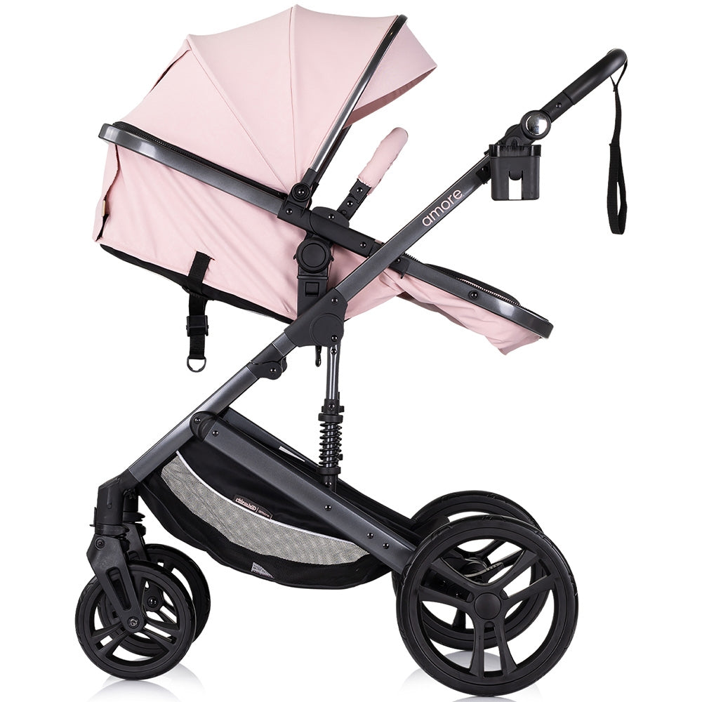 Carucior Chipolino Amore 2 in 1 pink marshmallow - gogobaby.ro