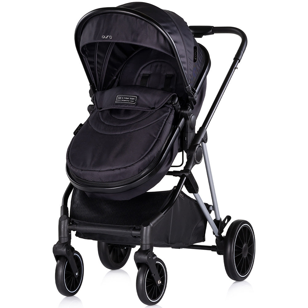 Carucior Chipolino Aura 2 in 1 blackberry - gogobaby.ro