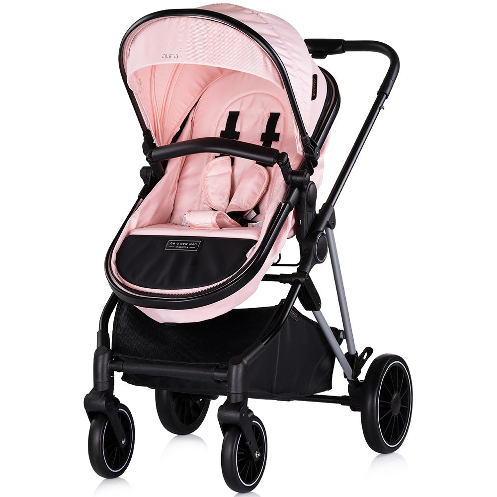 Carucior Chipolino Aura 2 in 1 pink marshmallow - gogobaby.ro