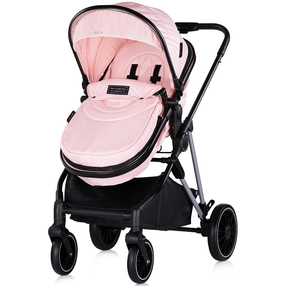 Carucior Chipolino Aura 2 in 1 pink marshmallow - gogobaby.ro