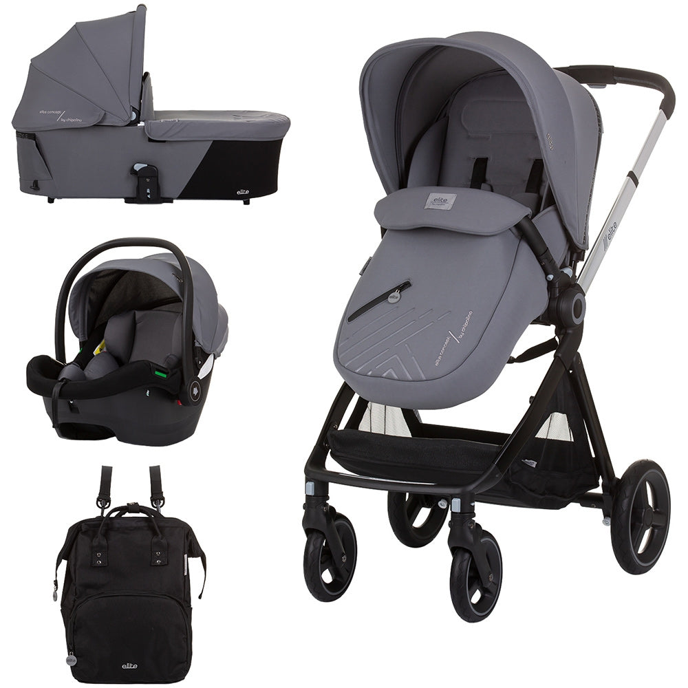 Carucior Chipolino Elite 3 in 1 granite - gogobaby.ro