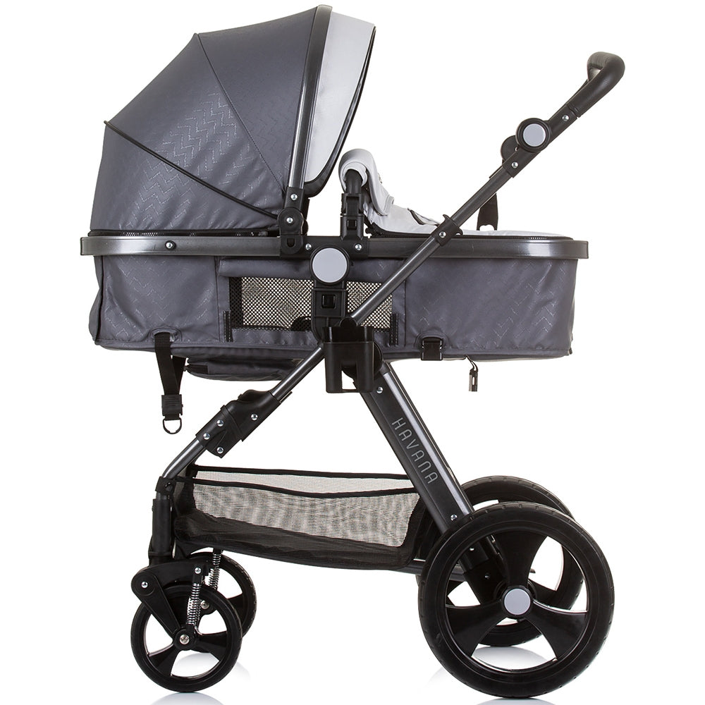 Carucior Chipolino Havana 3 in 1 silver grey - gogobaby.ro