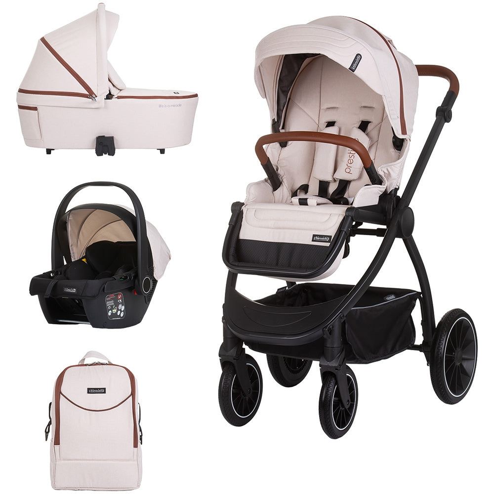 Carucior Chipolino Prestige 3 in 1 biscotta - gogobaby.ro