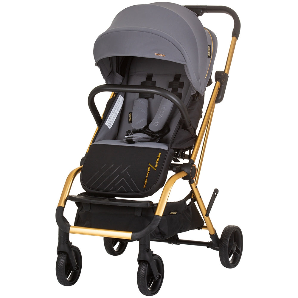 Carucior Chipolino Twister granite cu sezut rotativ - gogobaby.ro
