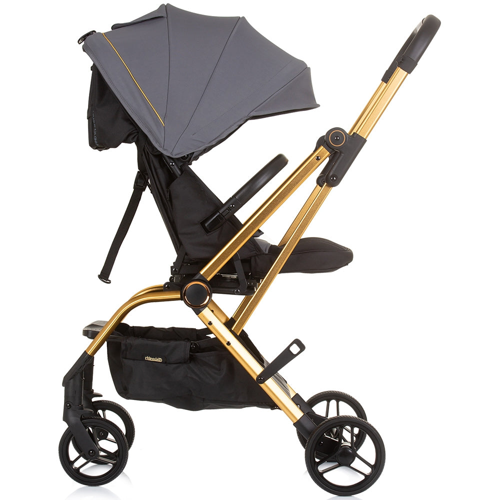 Carucior Chipolino Twister granite cu sezut rotativ - gogobaby.ro