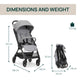 Carucior copii sport Chicco We 2, Pebble (Gri), 0luni+
