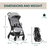 Carucior copii sport Chicco We 2, Pebble (Gri), 0luni+