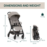 Carucior copii sport Chicco We 2, Sandshell (Bej), 0luni+