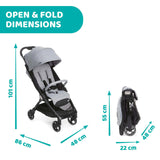 Carucior copii sport Chicco We, Black, 0luni+