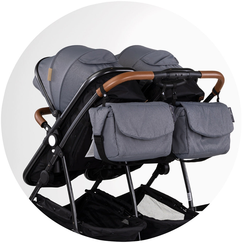 Carucior gemeni Chipolino Duo Smart 2 in 1 cloud - gogobaby.ro
