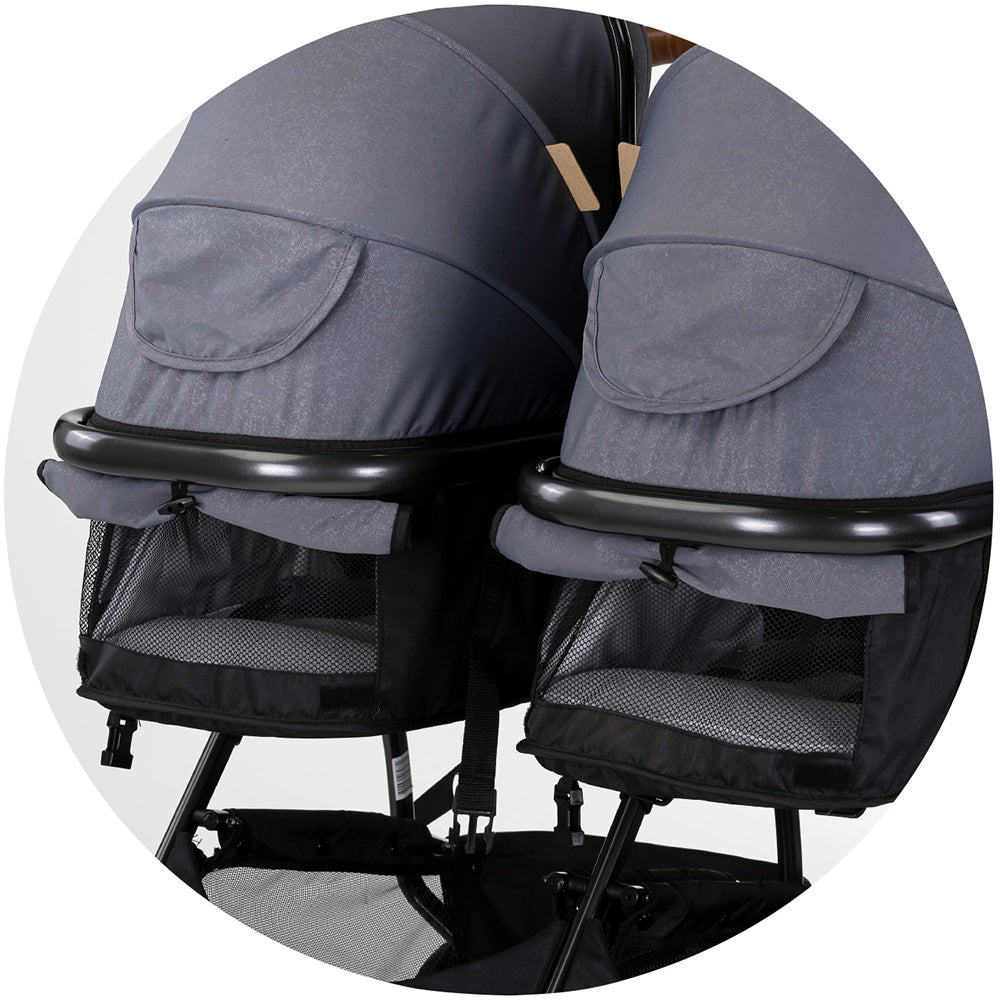 Carucior gemeni Chipolino Duo Smart 2 in 1 cloud - gogobaby.ro