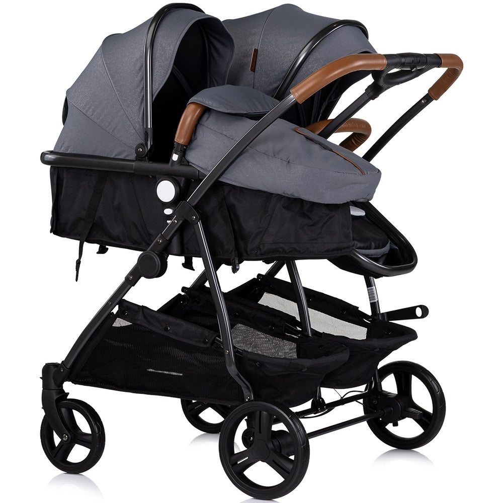 Carucior gemeni Chipolino Duo Smart 2 in 1 cloud - gogobaby.ro