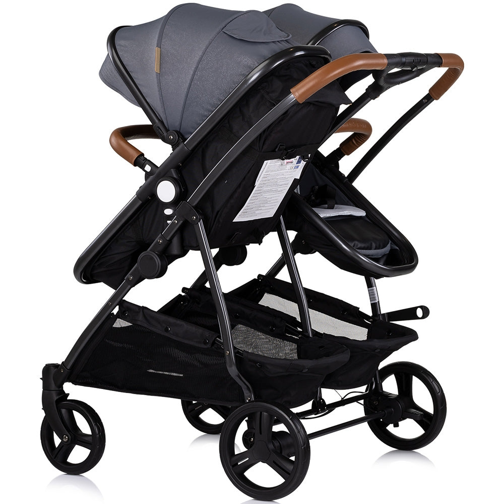 Carucior gemeni Chipolino Duo Smart 2 in 1 cloud - gogobaby.ro