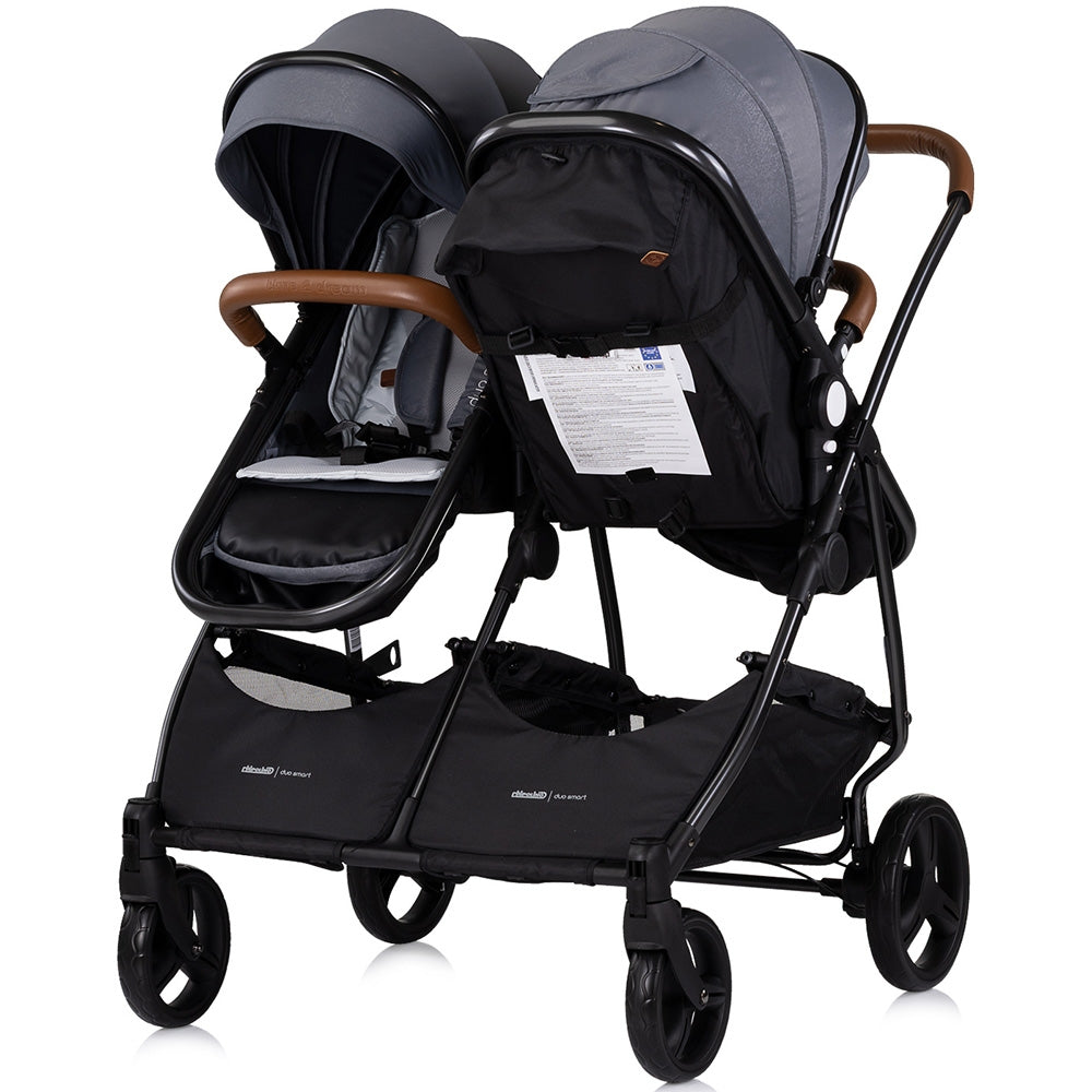 Carucior gemeni Chipolino Duo Smart 2 in 1 cloud - gogobaby.ro