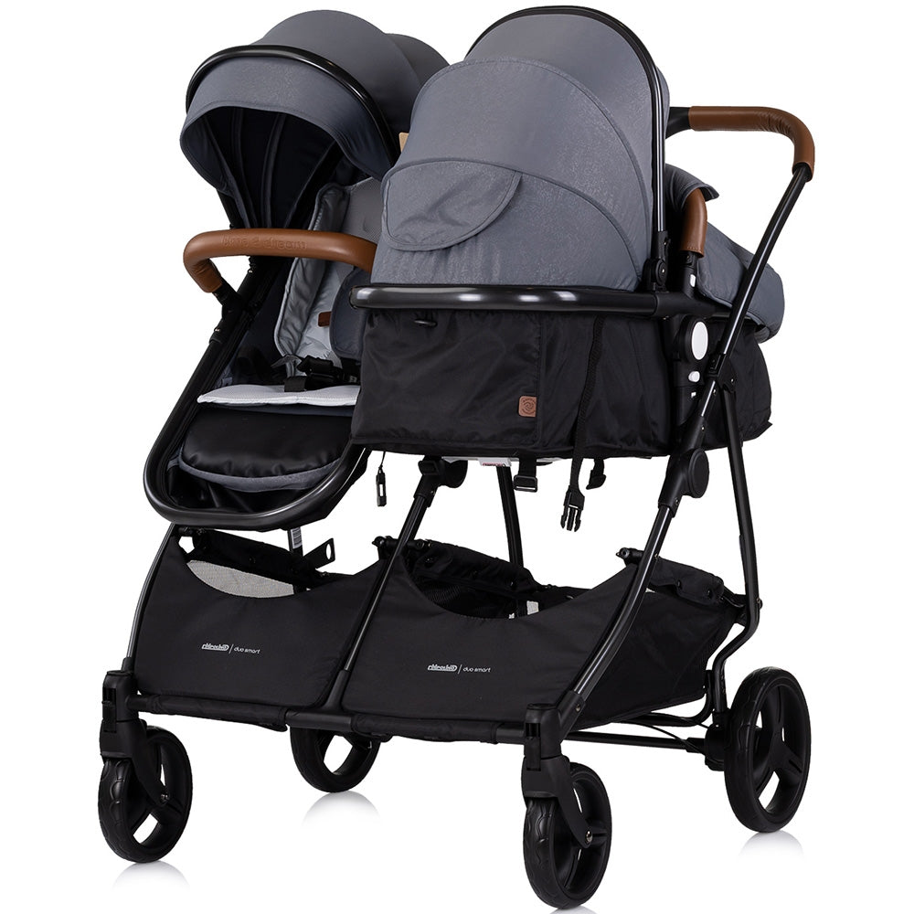 Carucior gemeni Chipolino Duo Smart 2 in 1 cloud - gogobaby.ro