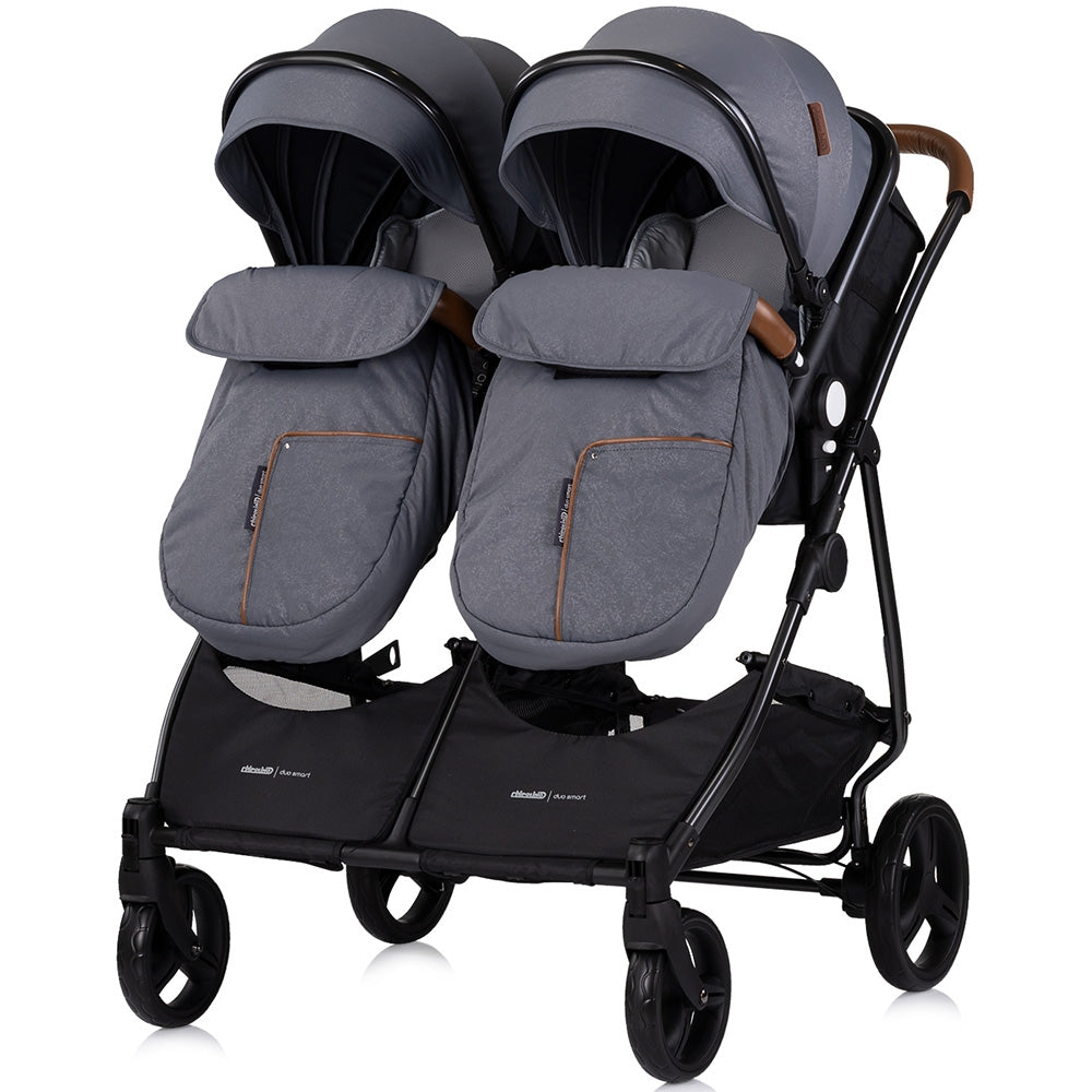 Carucior gemeni Chipolino Duo Smart 2 in 1 cloud - gogobaby.ro