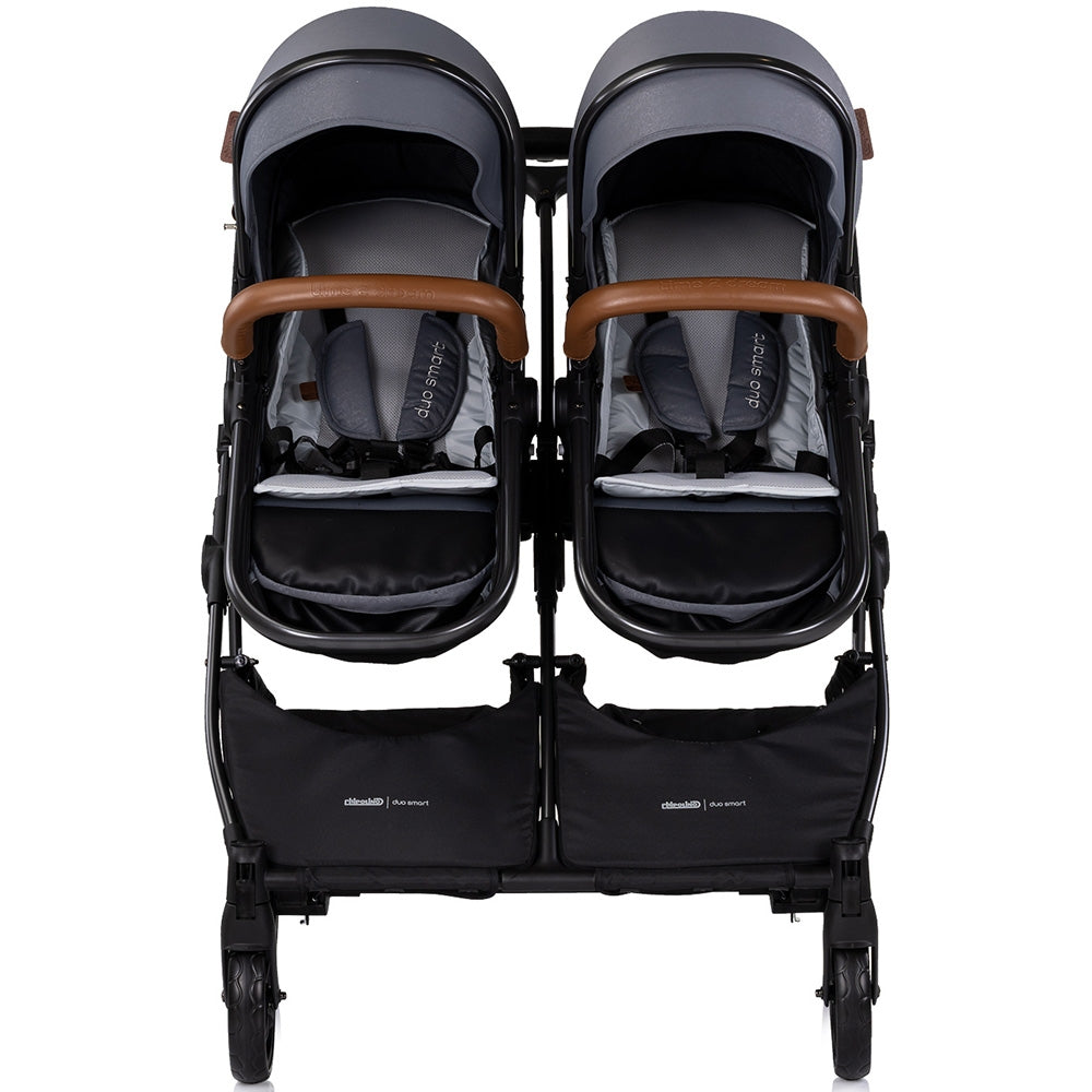 Carucior gemeni Chipolino Duo Smart 2 in 1 cloud - gogobaby.ro