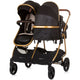 Carucior gemeni Chipolino Duo Smart 2 in 1 obsidian gold