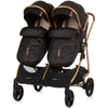 Carucior gemeni Chipolino Duo Smart 2 in 1 obsidian gold