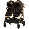 Carucior gemeni Chipolino Duo Smart 2 in 1 obsidian leaves