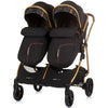 Carucior gemeni Chipolino Duo Smart 2 in 1 obsidian leaves