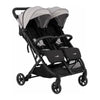 Carucior gemeni, FreeON, Active Twin, De la nastere pana la 22 Kg, Cadru din aluminiu, Spatar reglabil, Pliere compacta, 11.6 Kg, Conform cu standardul european EN 1888-1:2018, Grey