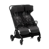 Carucior gemeni pliabil Twinside, Jane, Pliere rapida cu o mana, De la nastere pana la 22 Kg, Cu huse pentru ploaie, Spatare independente, Cu suspensii, Conform cu EN 1888-2:2018+A1:2023, Coal