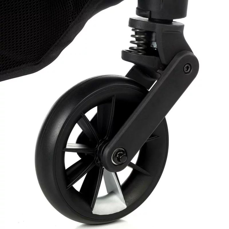 Carucior gemeni pliabil Twinside, Jane, Pliere rapida cu o mana, De la nastere pana la 22 Kg, Cu huse pentru ploaie, Spatare independente, Cu suspensii, Conform cu EN 1888-2:2018+A1:2023, Coal