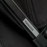 Carucior gemeni pliabil Twinside, Jane, Pliere rapida cu o mana, De la nastere pana la 22 Kg, Cu huse pentru ploaie, Spatare independente, Cu suspensii, Conform cu EN 1888-2:2018+A1:2023, Coal