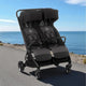 Carucior gemeni pliabil Twinside, Jane, Pliere rapida cu o mana, De la nastere pana la 22 Kg, Cu huse pentru ploaie, Spatare independente, Cu suspensii, Conform cu EN 1888-2:2018+A1:2023, Coal