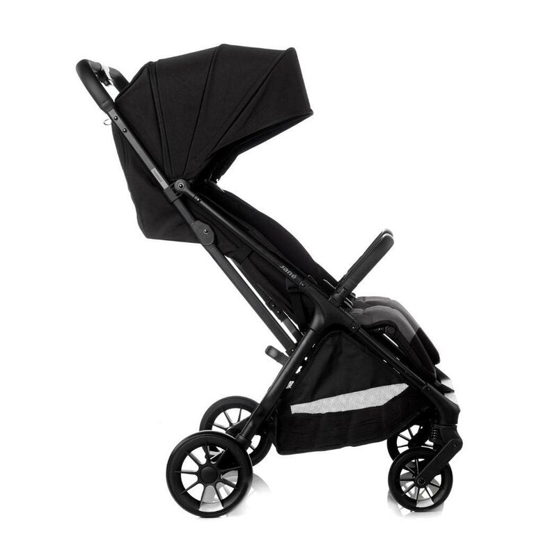 Carucior gemeni pliabil Twinside, Jane, Pliere rapida cu o mana, De la nastere pana la 22 Kg, Cu huse pentru ploaie, Spatare independente, Cu suspensii, Conform cu EN 1888-2:2018+A1:2023, Coal - gogobaby.ro