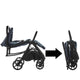 Carucior sport, Be Cool, Strike, Cu pliere automata, Roti cu suspensii, De la nastere pana la 22 Kg, 6.88 Kg, Be Azure