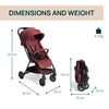 Carucior sport Chicco Urbino, Ruby (rosu), de la nastere pana la 22Kg