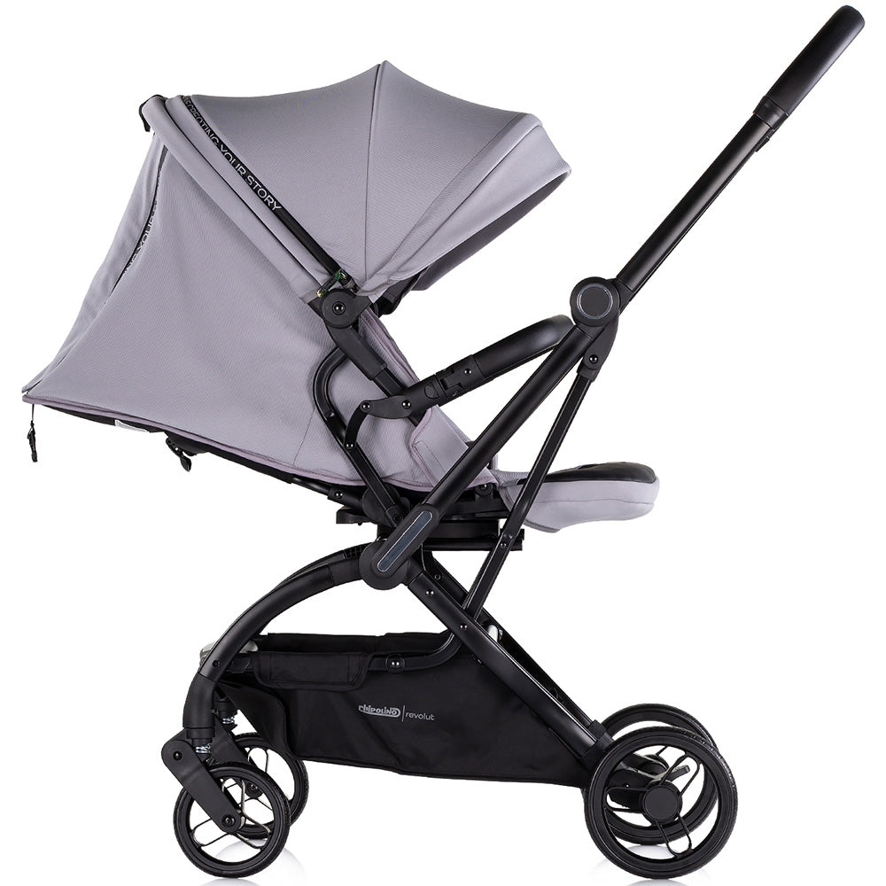 Carucior sport Chipolino Revolut cu sezut rotativ cloud grey - gogobaby.ro