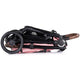 Carucior sport Chipolino Ultera cu husa picioare pink marshmallow