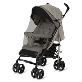 Carucior sport compact, Lionelo, Irma, Spatar ajustabil in 4 pozitii, Suport picioare reglabil, Manere rotative, Pliere tip umbrela, 6- 36 luni, Pana la 15 kg, Conform cu EN1888-1:2018, Bej