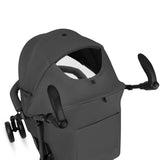 Carucior sport compact, Lionelo, Irma, Spatar ajustabil in 4 pozitii, Suport picioare reglabil, Manere rotative, Pliere tip umbrela, 6- 36 luni, Pana la 15 kg, Conform cu EN1888-1:2018, Gri inchis