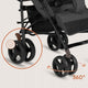 Carucior sport compact, Lionelo, Irma, Spatar ajustabil in 4 pozitii, Suport picioare reglabil, Manere rotative, Pliere tip umbrela, 6- 36 luni, Pana la 15 kg, Conform cu EN1888-1:2018, Gri inchis