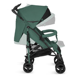 Carucior sport compact, Lionelo, Irma, Spatar ajustabil in 4 pozitii, Suport picioare reglabil, Manere rotative, Pliere tip umbrela, 6- 36 luni, Pana la 15 kg, Conform cu EN1888-1:2018, Verde smarald