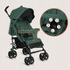 Carucior sport compact, Lionelo, Irma, Spatar ajustabil in 4 pozitii, Suport picioare reglabil, Manere rotative, Pliere tip umbrela, 6- 36 luni, Pana la 15 kg, Conform cu EN1888-1:2018, Verde smarald