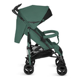 Carucior sport compact, Lionelo, Irma, Spatar ajustabil in 4 pozitii, Suport picioare reglabil, Manere rotative, Pliere tip umbrela, 6- 36 luni, Pana la 15 kg, Conform cu EN1888-1:2018, Verde smarald