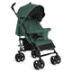 Carucior sport compact, Lionelo, Irma, Spatar ajustabil in 4 pozitii, Suport picioare reglabil, Manere rotative, Pliere tip umbrela, 6- 36 luni, Pana la 15 kg, Conform cu EN1888-1:2018, Verde smarald