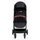 Carucior sport, FreeON, Bold, Pliabil automat, Roti cu suspensii, De la nastere pana la 22 kg, Cu spatar reglabil in 3 pozitii, Black