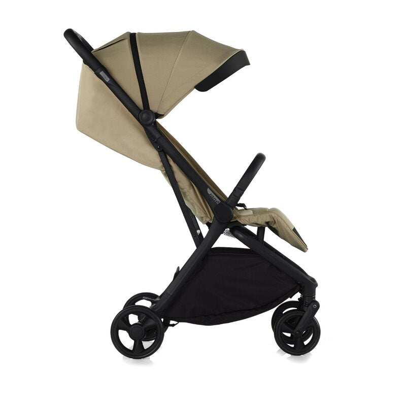 Carucior sport, Jane, Clap, Sistem compact de pliere care permite transportul caruciorului la bordul aeronavei, Cadru din aluminium, De la nastere pana la 26Kg, Conform cu standardul european EN 1888-2:2018+A1:2023, Desert - gogobaby.ro