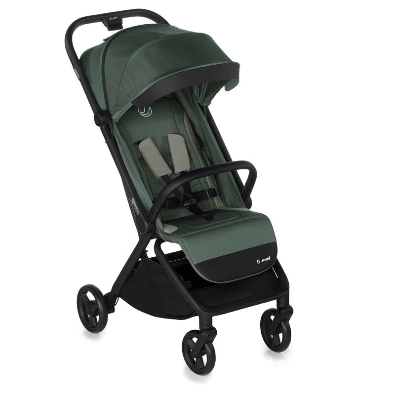 Carucior sport, Jane, Clap, Sistem compact de pliere care permite transportul caruciorului la bordul aeronavei, Cadru din aluminium, De la nastere pana la 26Kg, Conform cu standardul european EN 1888-2:2018+A1:2023, Botanic - gogobaby.ro