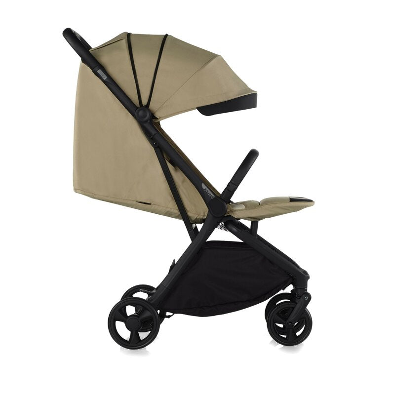 Carucior sport, Jane, Clap, Sistem compact de pliere care permite transportul caruciorului la bordul aeronavei, Cadru din aluminium, De la nastere pana la 26Kg, Conform cu standardul european EN 1888-2:2018+A1:2023, Desert - gogobaby.ro