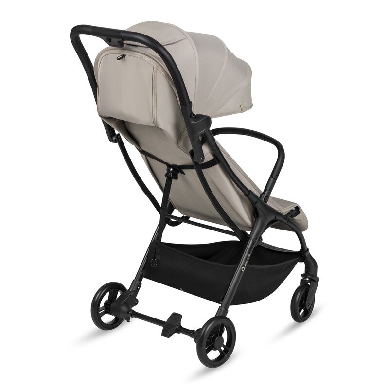 Carucior sport, Lionelo, Agia, 7.3 kg, Ultracompact, Pliere rapida cu o mana, Suport pentru biberon inclus, Sezutul lat si confortabil, 6-48 luni, Sustine 22 kg, Bej