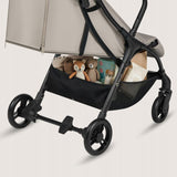 Carucior sport, Lionelo, Agia, 7.3 kg, Ultracompact, Pliere rapida cu o mana, Suport pentru biberon inclus, Sezutul lat si confortabil, 6-48 luni, Sustine 22 kg, Bej