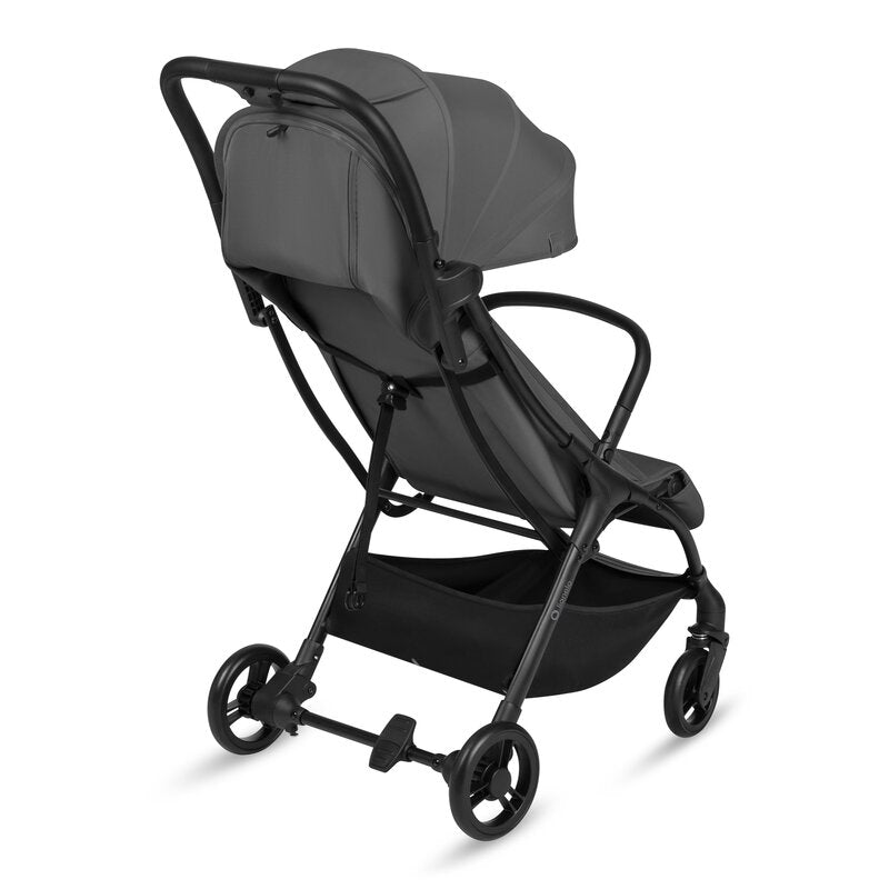 Carucior sport, Lionelo, Agia, 7.3 kg, Ultracompact, Pliere rapida cu o mana, Suport pentru biberon inclus, Sezutul lat si confortabil, 6-48 luni, Sustine 22 kg, Gri
